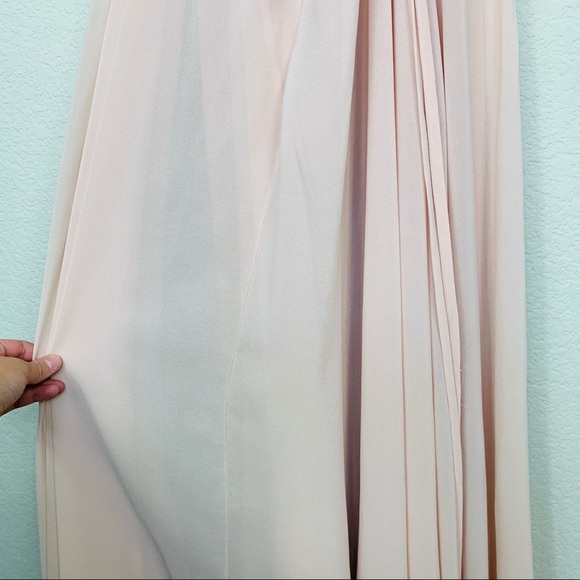 LULU'S Strappy To Be Here Nude Blush Maxi Dress Size XS - Picture 9 of 11